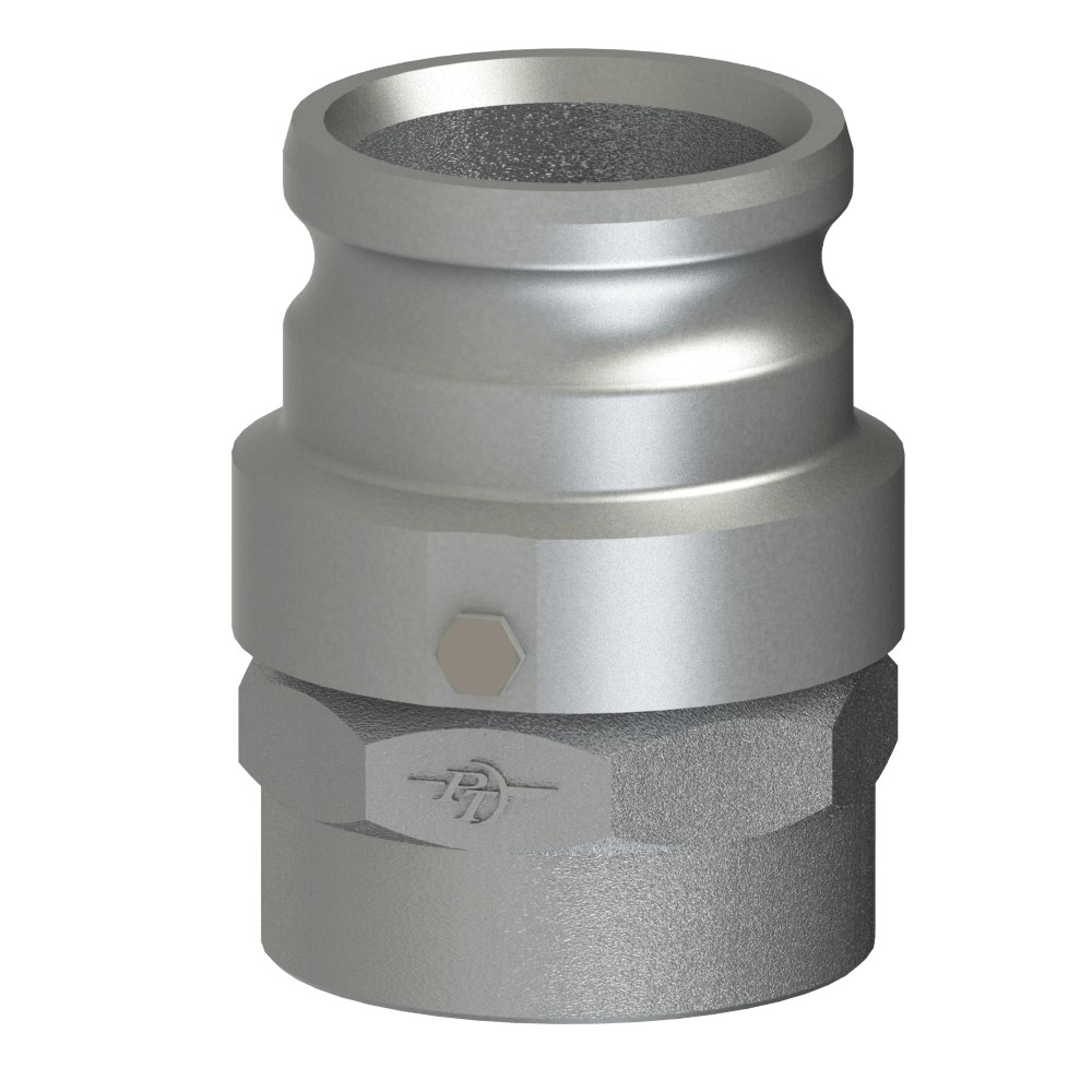 PT Coupling Versatile Swivel 64153000 360 deg Swivel Adapter with FKM Seal, 3 in Type A x 3 in FNPT, Stainless Steel