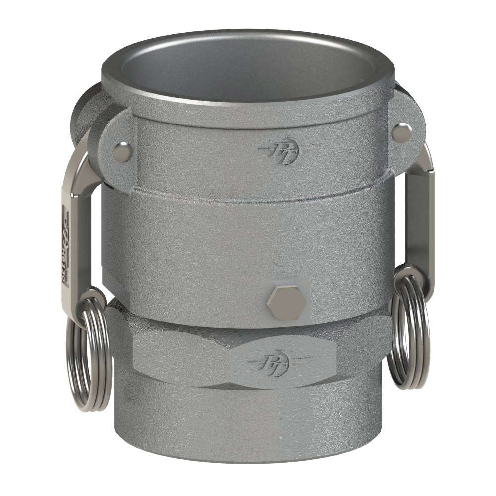 PT Coupling Versatile Swivel 64214000 360 deg Swivel Coupler with FKM Seal, 4 in Type D x 4 in FNPT