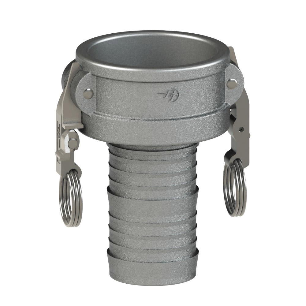 PT Coupling Sta-Lok II 64223020L2 Reducer Coupler, 3 in Type C x 2 in Hose Shank, 316 Stainless Steel