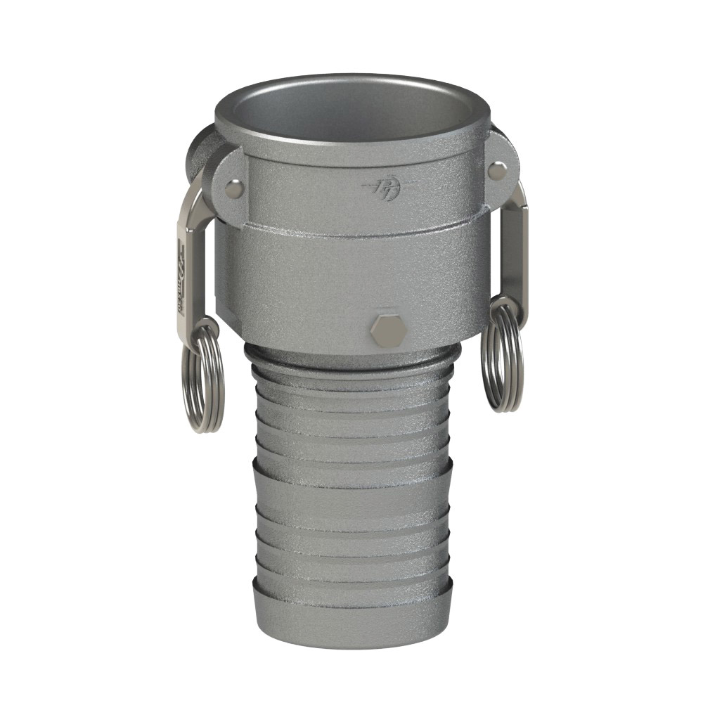 PT Coupling 64232000 360 deg Swivel Coupler with FKM Seal, 2 in Type C x 2 in Hose Shank, Stainless Steel