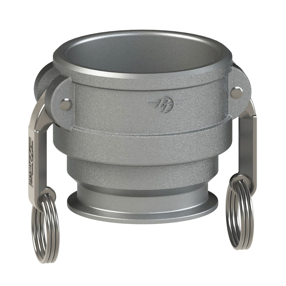 PT Coupling ProGrip 64313000 Tri-Clamp Coupler, 3 in Coupler x 3 in Tri-Clamp, 316 Stainless Steel