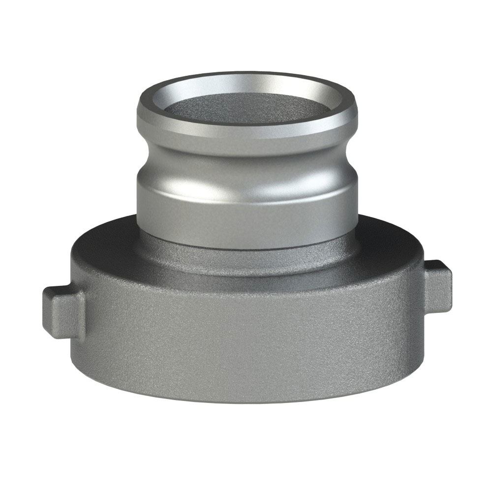 PT Coupling Safety Tank Solutions 68464050 Adapter, 4 in Adapter x 5 in Female Tank Car Threaded