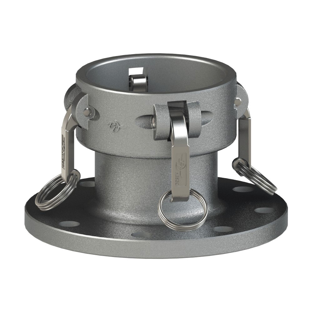 PT Coupling 645460004C Heavy-Duty Raised Face Pipe Flange, 6 in Coupler x 6 in Flanged, 316 Stainless Steel