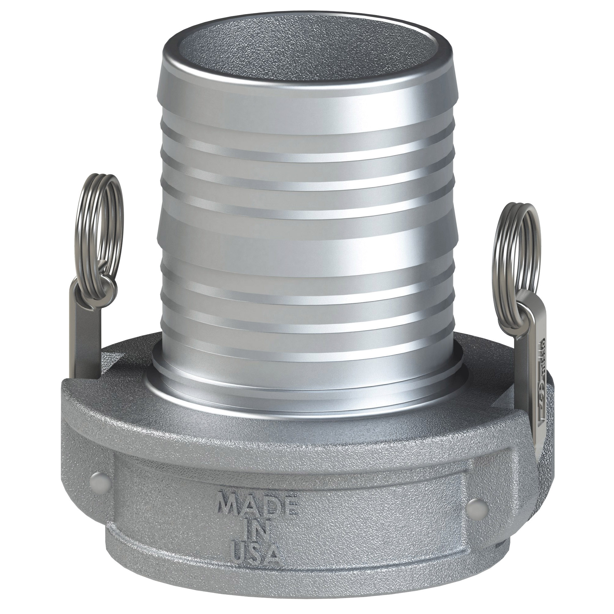 PT Coupling Sta-Lok II, Safety Bump 770371L2 Coupler, 4 in Type C x 4 in Hose Shank, Aluminum