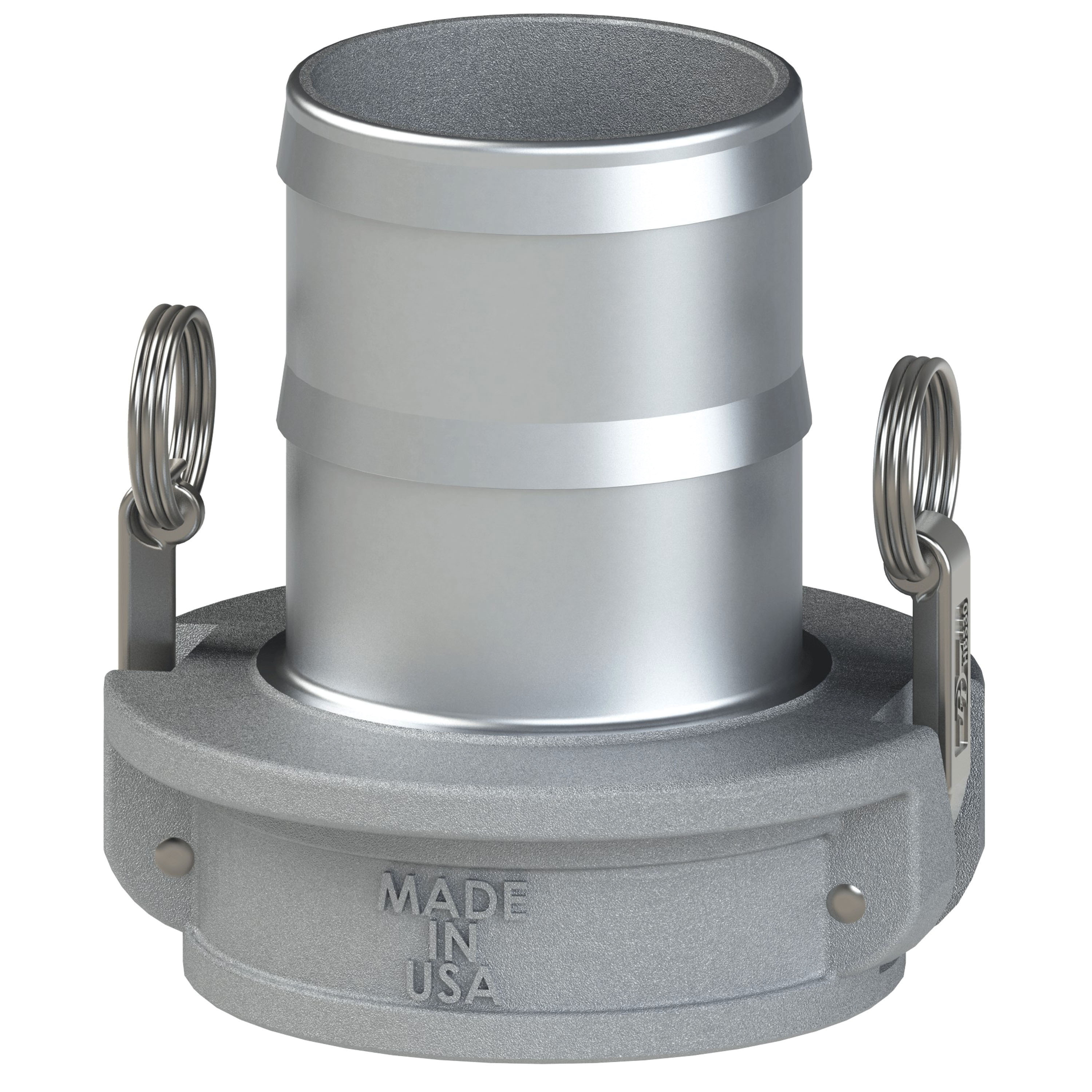 PT Coupling Safety Bump 77040 Undersized Shank Coupler, 4 in Type C x 4 in Hose Shank, Aluminum