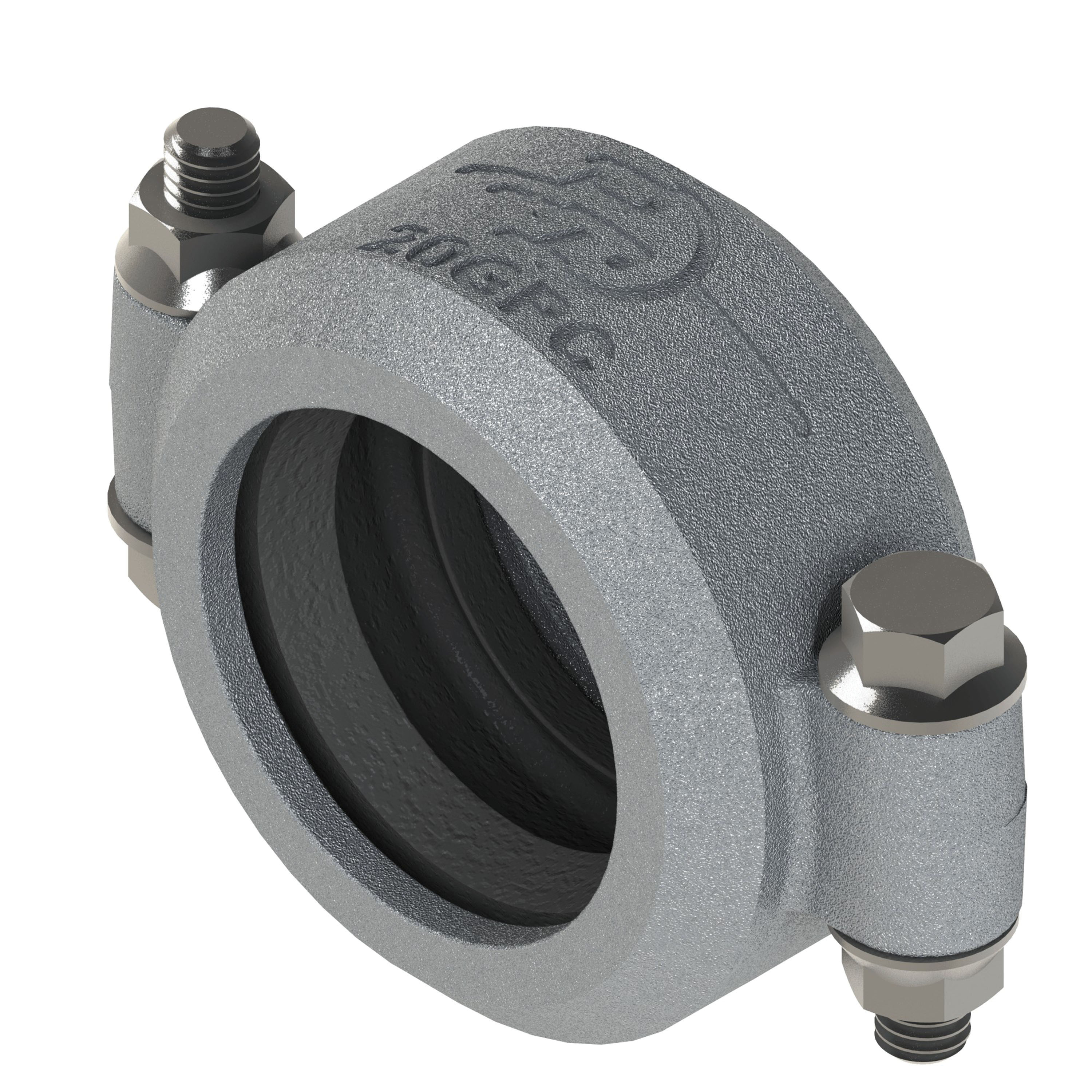 PT Coupling Safety Tank Solutions 80120B Grooved Pipe Coupling with Buna-N Seal, 2 in, Aluminum