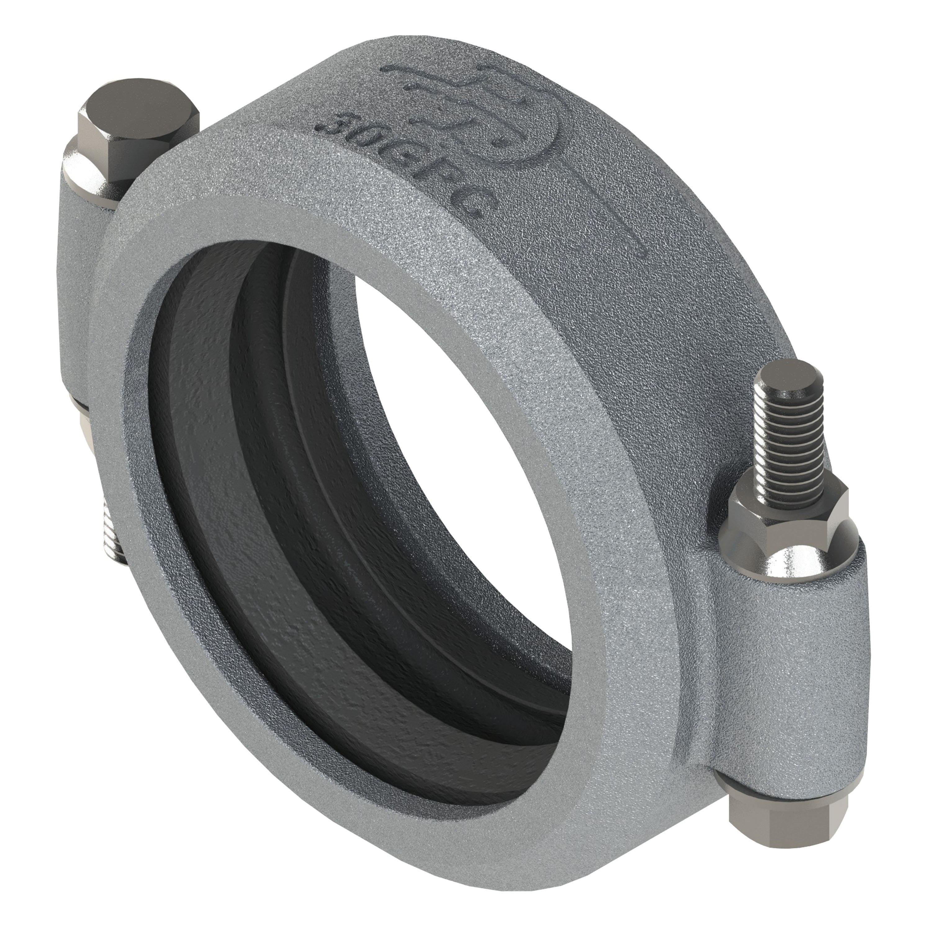 PT Coupling Safety Tank Solutions 80130B Grooved Pipe Coupling with Buna-N Seal, 3 in, Aluminum