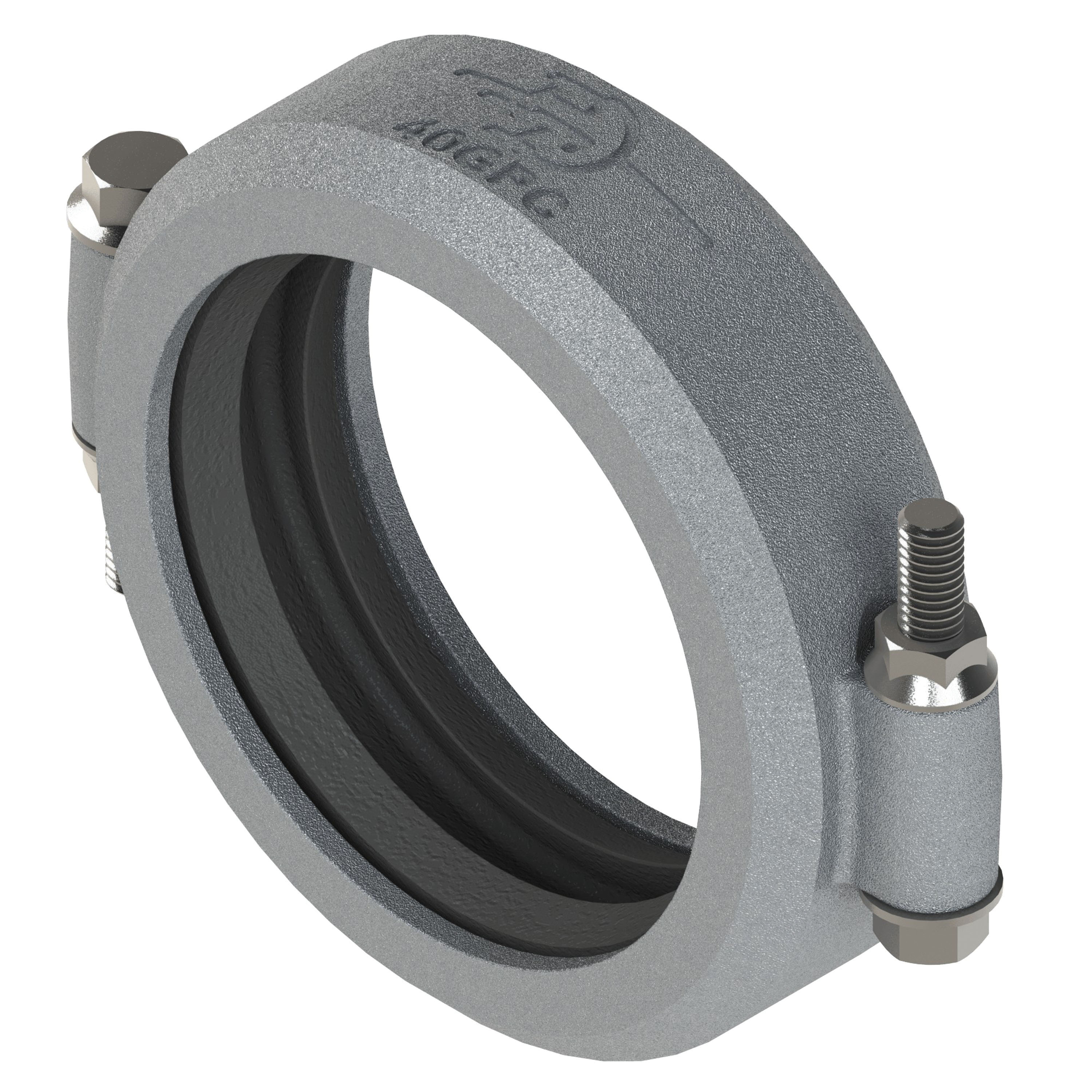 PT Coupling Safety Tank Solutions 80140V Grooved Pipe Coupling with FKM Seal, 4 in, Aluminum