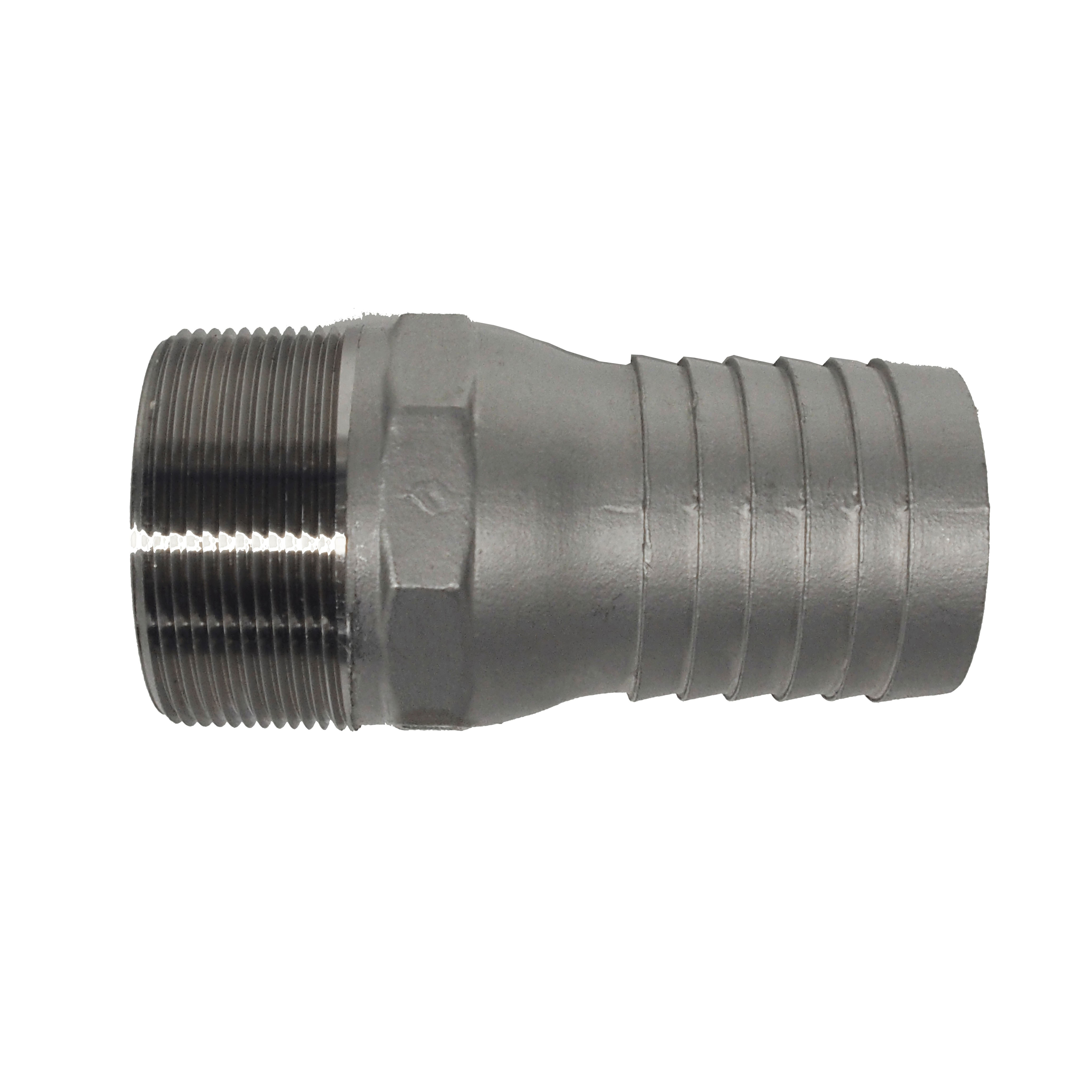 PT Coupling 82640050BR Combination Nipple, 1/2 in Hose Shank x 1/2 in MNPT, Brass