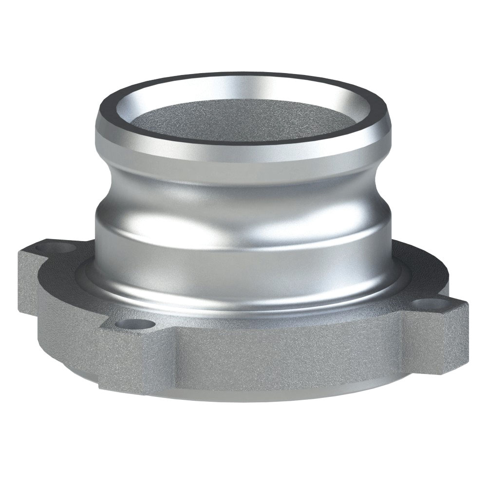 PT Coupling Safety Tank Solutions 86004014 Adapter, 4 in Adapter x 4 in Tight Fill Flange, Aluminum