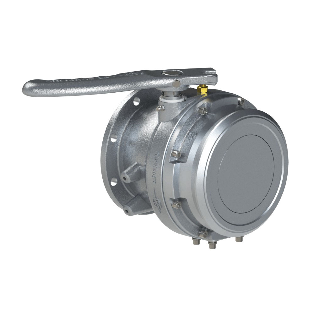 PT Coupling Safety Tank Solutions 89005010 Openable Bottom Loading Gravity Valve, 4 in Adapter x 4 in TTMA Flanged