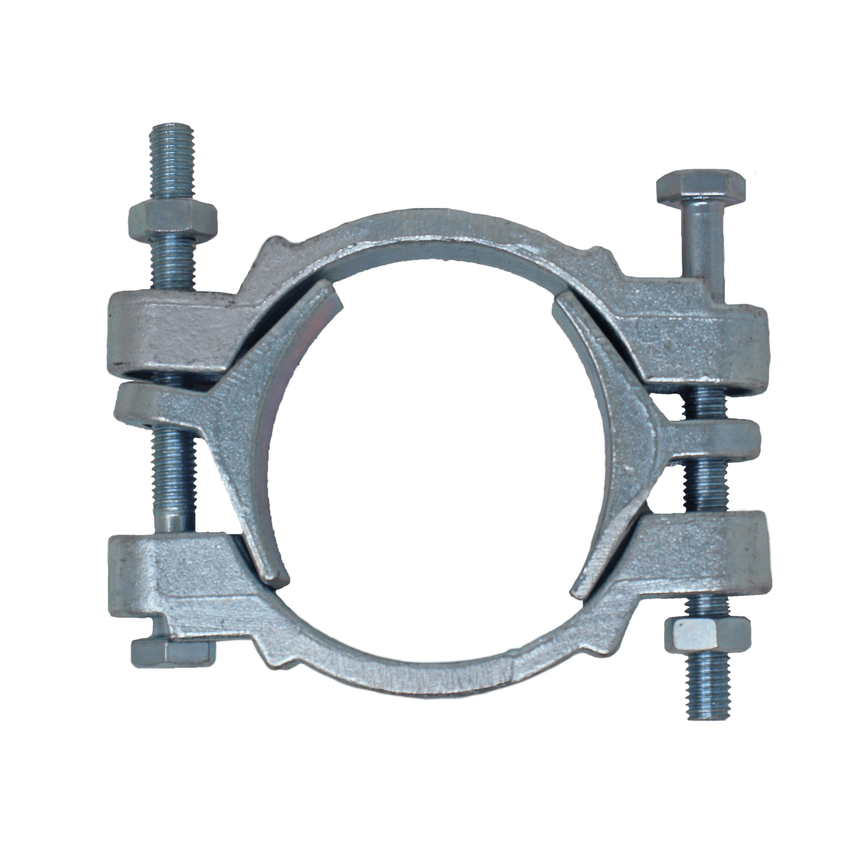 PT Coupling Punch-Lok 900000970 2-Bolt Clamp with Loose Tongues, 2-3/8 to 3-7/16 in Nominal, Malleable Iron