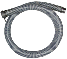 4 W-Series Heavy Duty CLEAR PVC Suction Hose Cpld C X E Cam & Groove Quick Connect