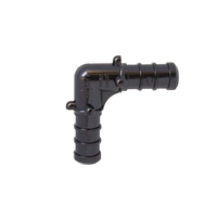 3/8in Poly PEX Crimp 90-Degree Elbow