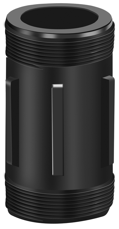 PT Coupling 85781512 Reducer Nipple, 1-1/2 in MNPT x 1-1/4 in MNPT, Polypropylene