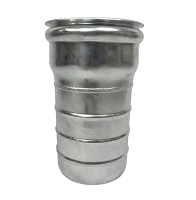 Female Ringlock x Hose Tail with Barb - Galvanized Steel