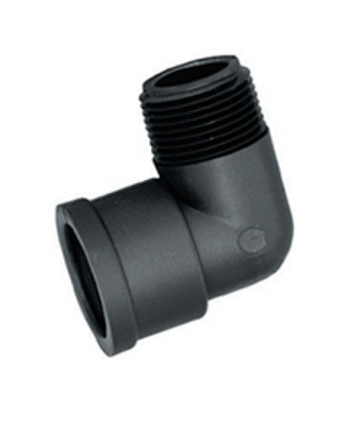 90 Degree Polypropylene Street Elbow - MNPT x FNPT