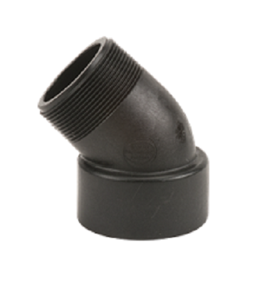 45 or 90 Degree Street Elbow MNPT x FNPT - Polypropylene