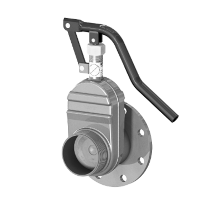 Betts Stainless Steel Sliding Gate Valve - ANSI Flange x MNPT