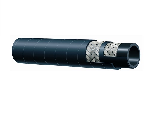 Black EPDM Braided Steam Hose - 270PSI