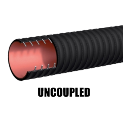 The Boomer Industrial Sewer Vacuum Hose - Uncoupled