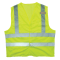 CLASS 2 SELF EXTINGUISHING SAFETY VEST, HI VIZ LIME