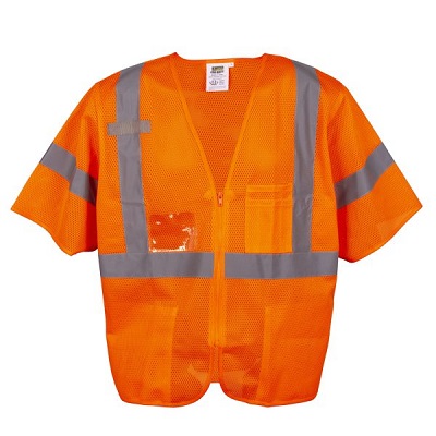 Class 3 Safety Vest with Orange Mesh