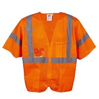 Class 3 Safety Vest with Orange Mesh