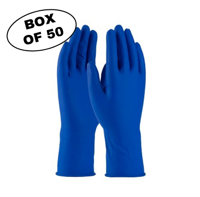 14 Mil Nitrile Blue Disposable Glove - Powder Free