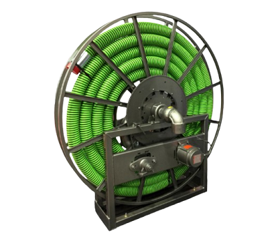 VAC-5000 Series Single Wrap Electric Rewind Hose Reel for 100' of 2