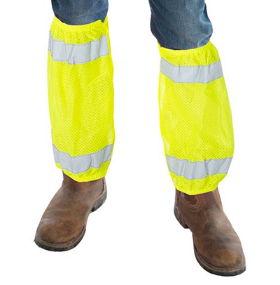Hi-Vis Leg Gaiters - Ansi Class E, Lime
