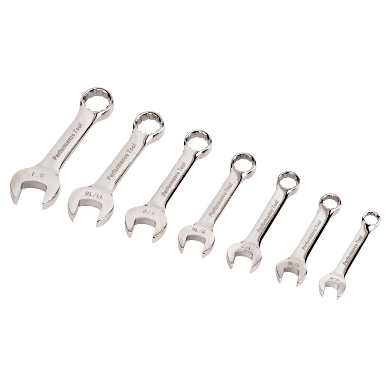 7 pc. SAE Stubby Wrench Set