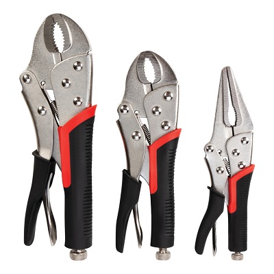 3 pc. Locking Pliers Set with Cushion Grip
