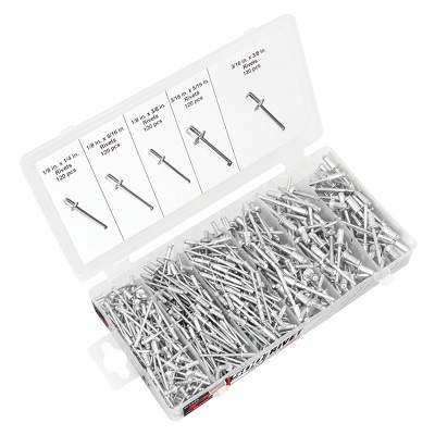 500 pc Rivet Assortment Set