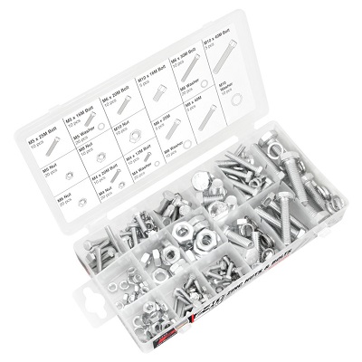 240 pc. Metric Zinc Nuts/Bolt Assortment