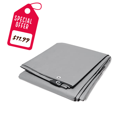 8' x 10' Silver HD Tarp