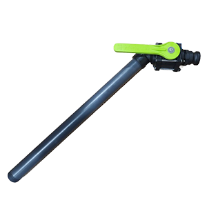 Portable Toilet Wand Assembly with PVC Pipe, Poly Cam Fitting - No Handle