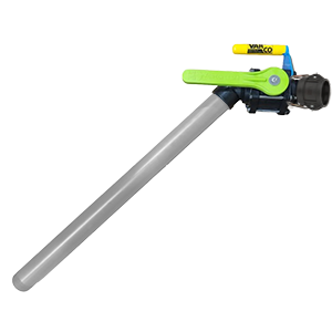 Portable Toilet Wand Assembly With Aluminum Pipe