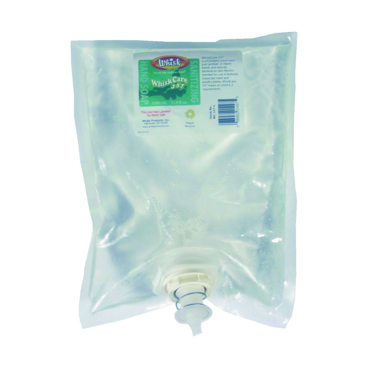 WhiskCare 357 E-2 Foam Soap, Foam, 1000mL, case of 4