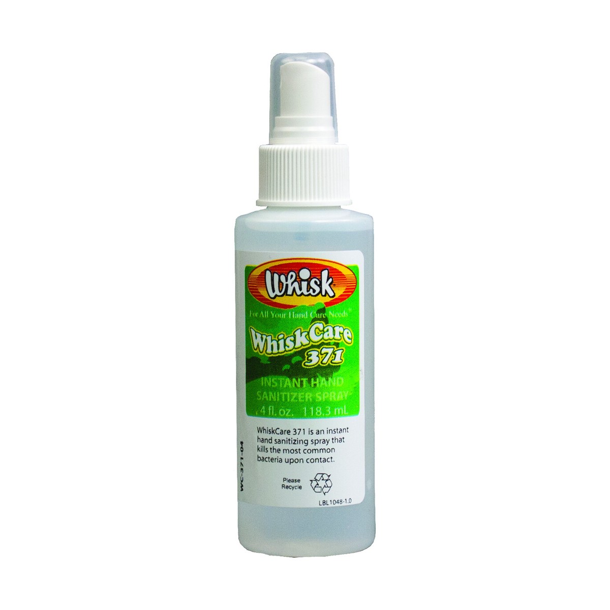 WhiskCare 371 Instant Hand Sanitizer Spray, Spray, 4 Fl Oz, case of 24