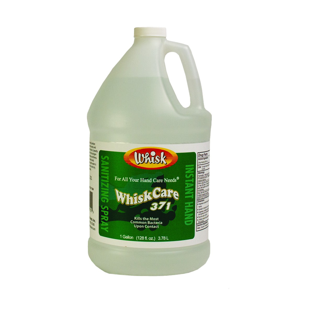 WhiskCare 371 Instant Hand Sanitizer Spray, Liquid, 1 Gal, case of 4