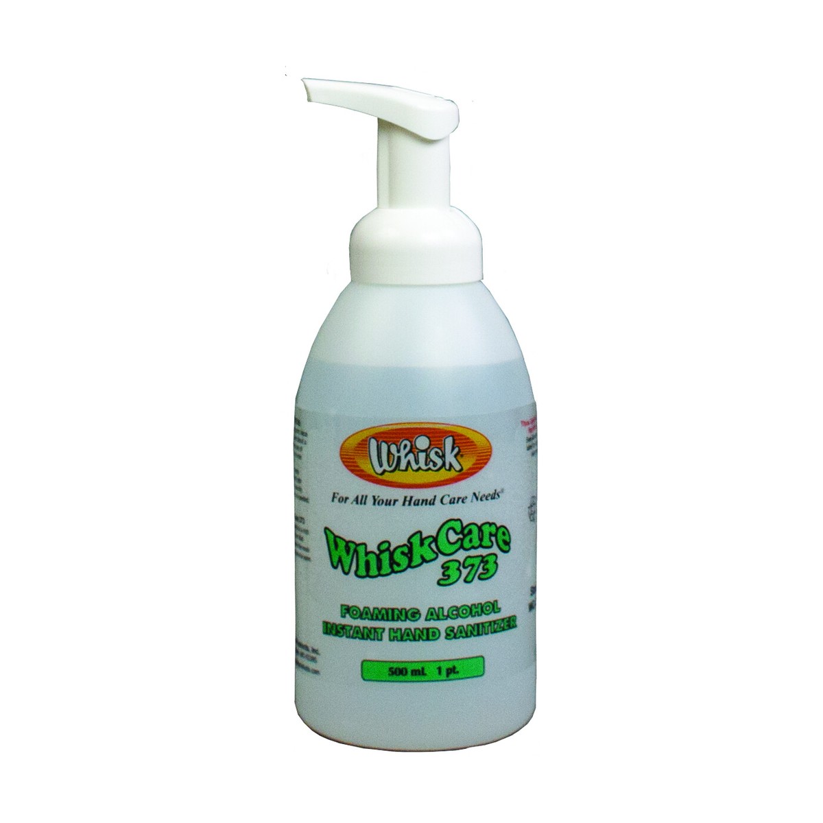WhiskCare 373 Foaming Alcohol Instant Hand Sanitizer, Foam, 550mL, case of 6