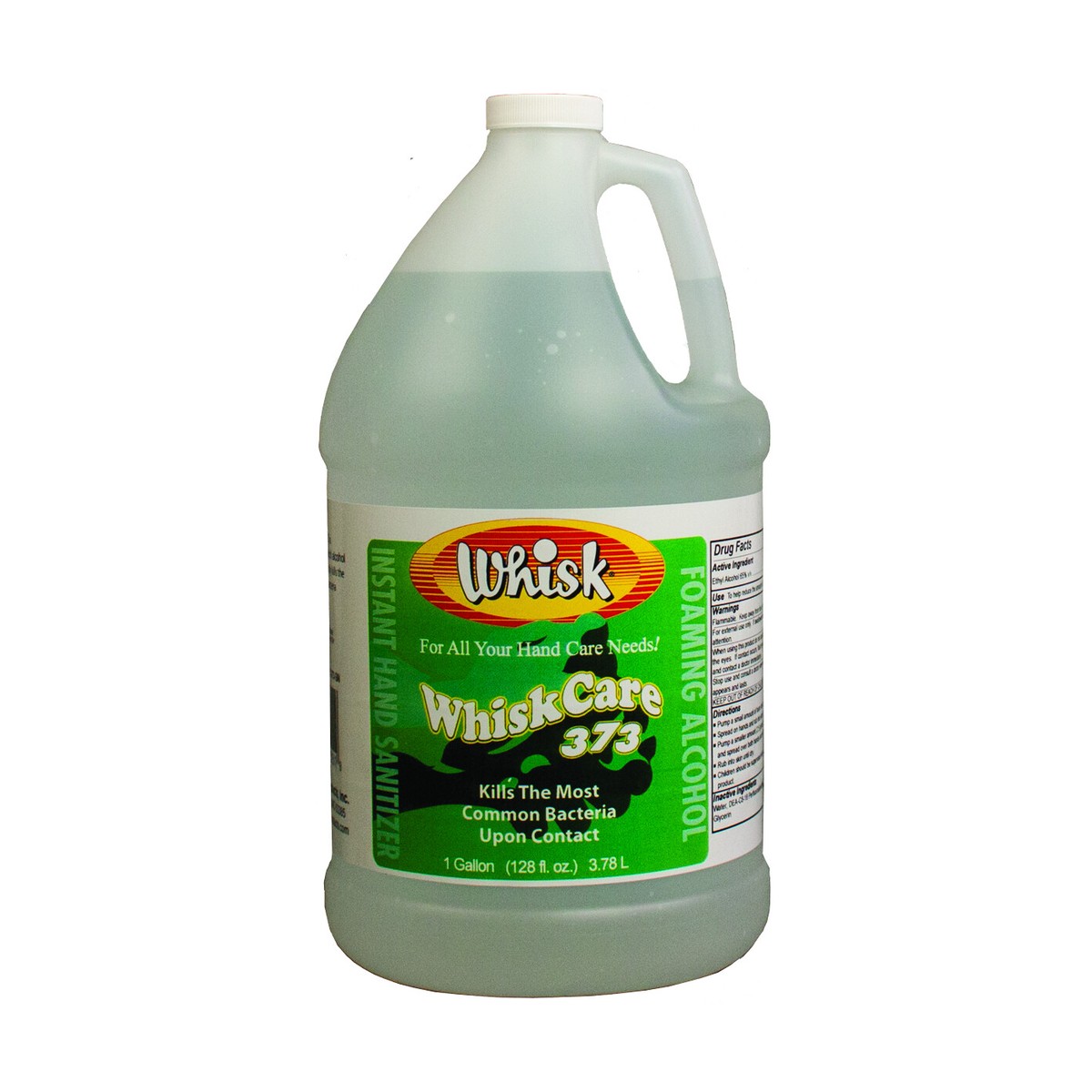 WhiskCare 373 Foaming Alcohol Instant Hand Sanitizer, Liquid, 1 Gal, case of 4