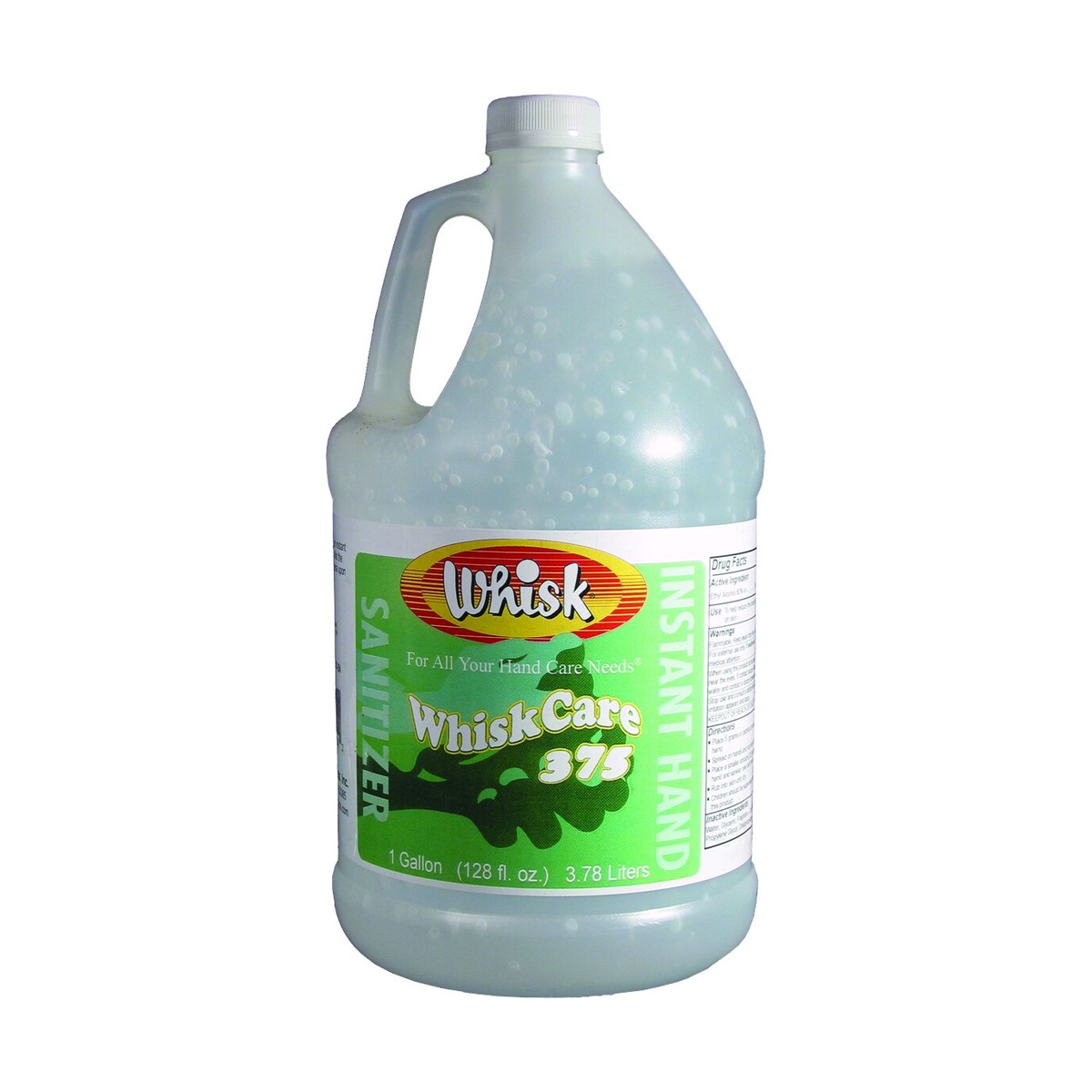 WhiskCare 375 Free Instant Hand Sanitizer, Gel, 1 Gal, case of 4