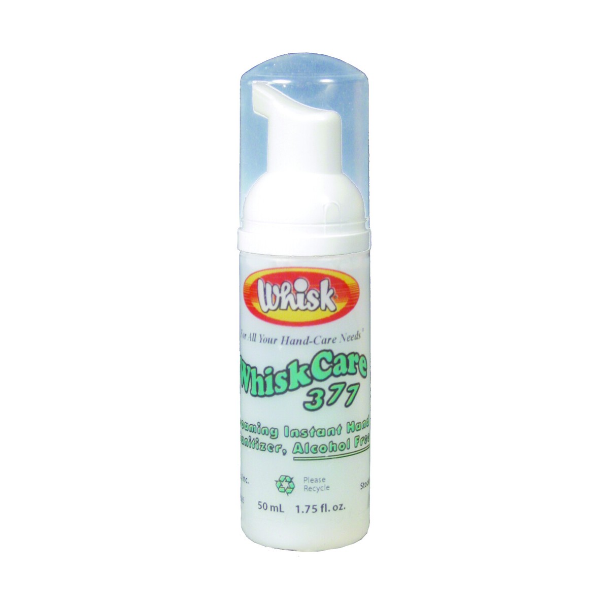 WhiskCare 377 Instant Non-Alcohol Foaming Hand Sanitizer, Foam, 50mL, case of 24