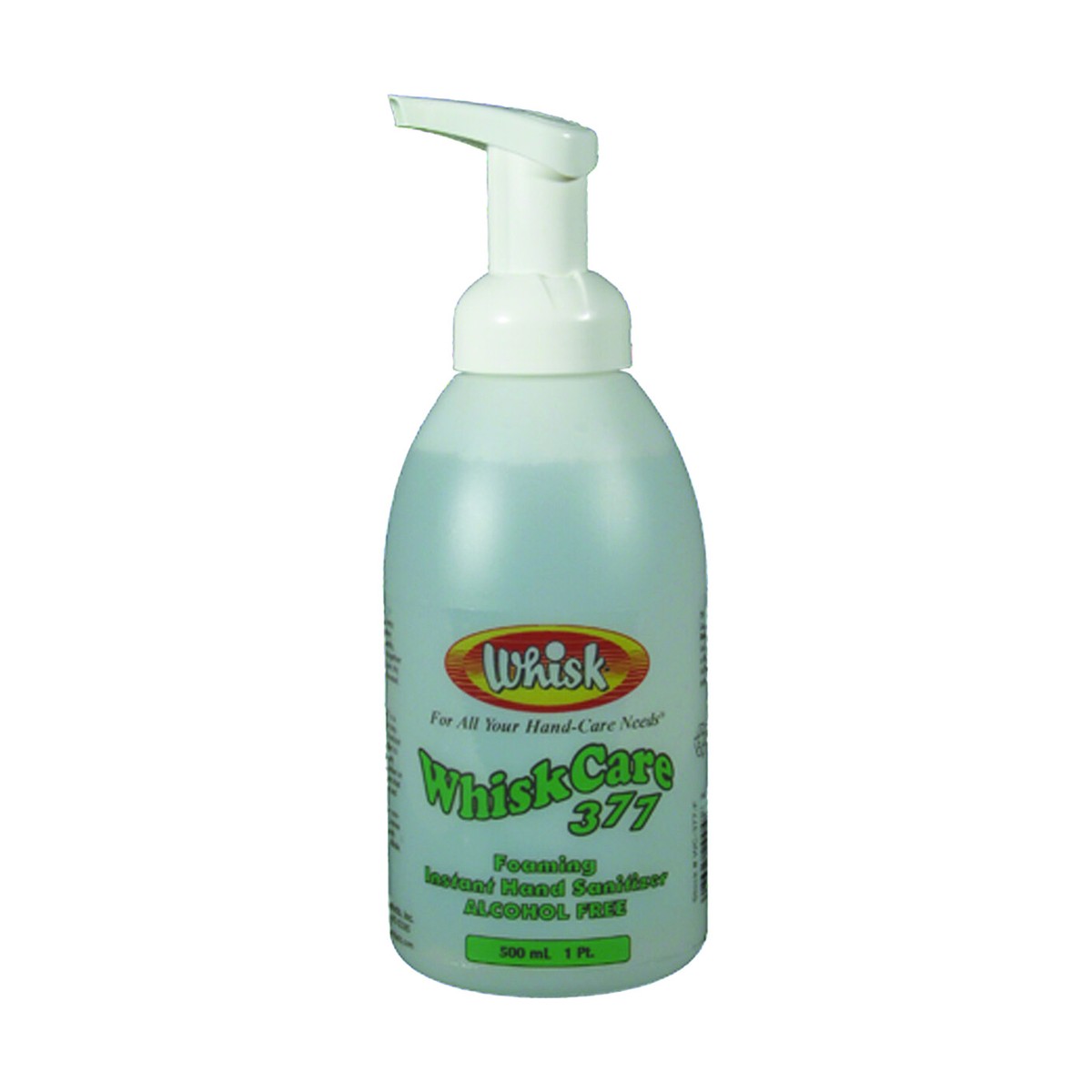 WhiskCare 377 Instant Non-Alcohol Foaming Hand Sanitizer, Foam, 550mL, case of 6