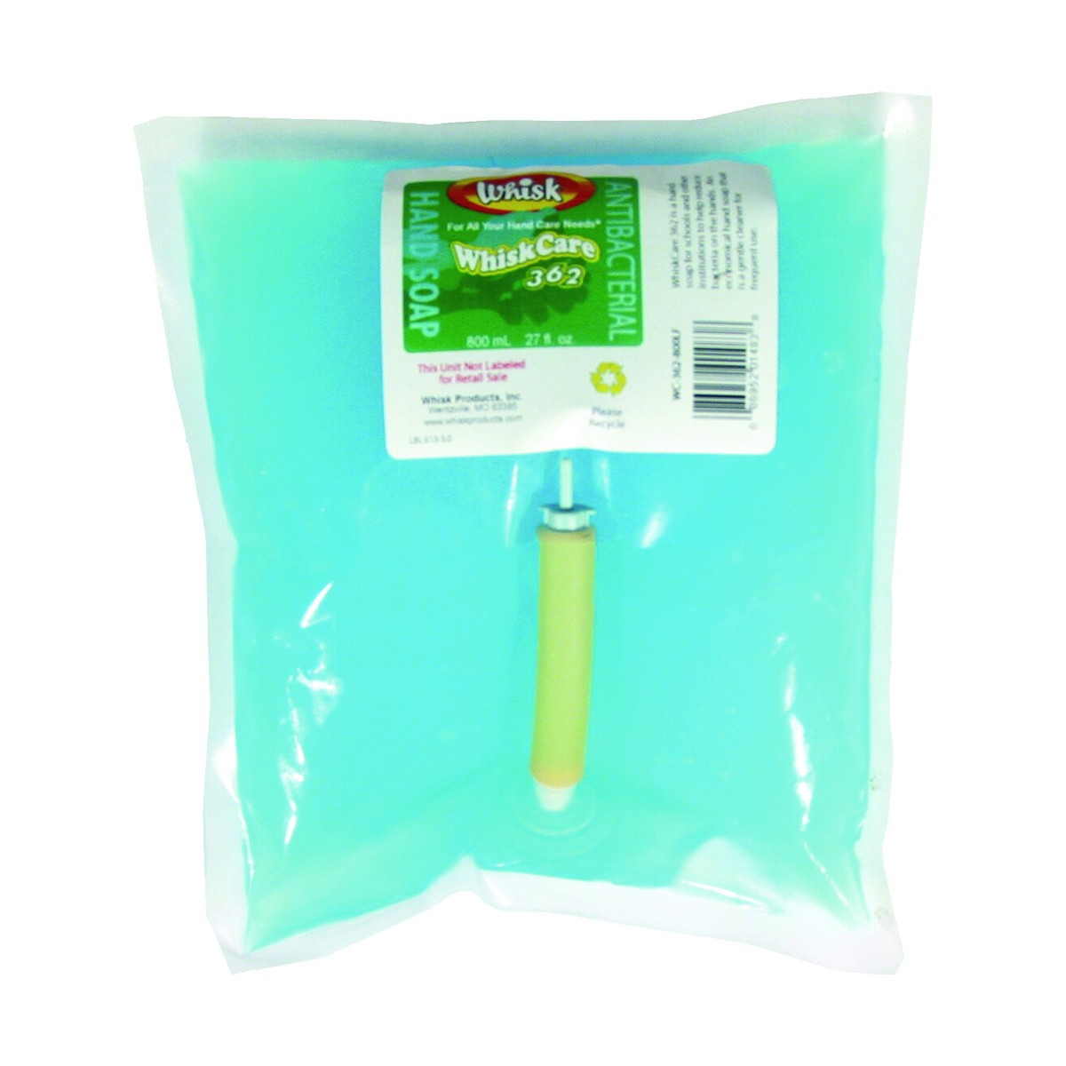 WhiskCare 362 Antibacterial Hand Soap, Liquid, 800mL, case of 12