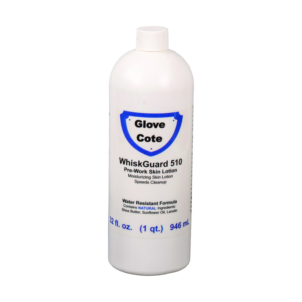 WhiskGuard 510 GloveCote Pre-Work Skin Lotion (Water Resistant), Cream, 32 Fl Oz, case o