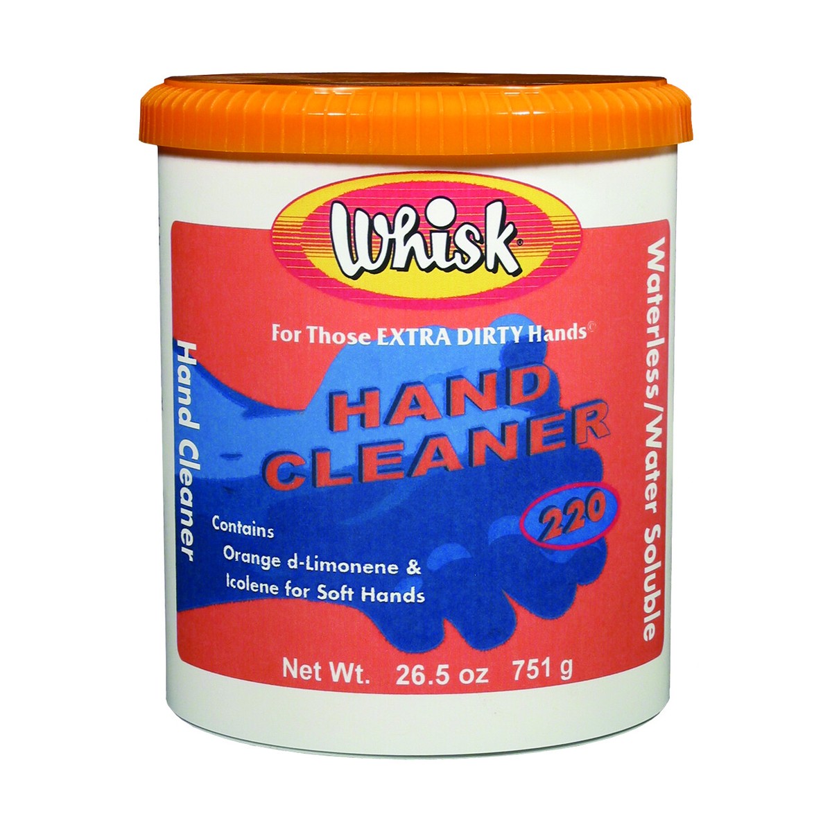 Whisk Hand Cleaner 220 Cherry Waterless Hand Cleaner, Paste, 26.5 Oz, case of 12