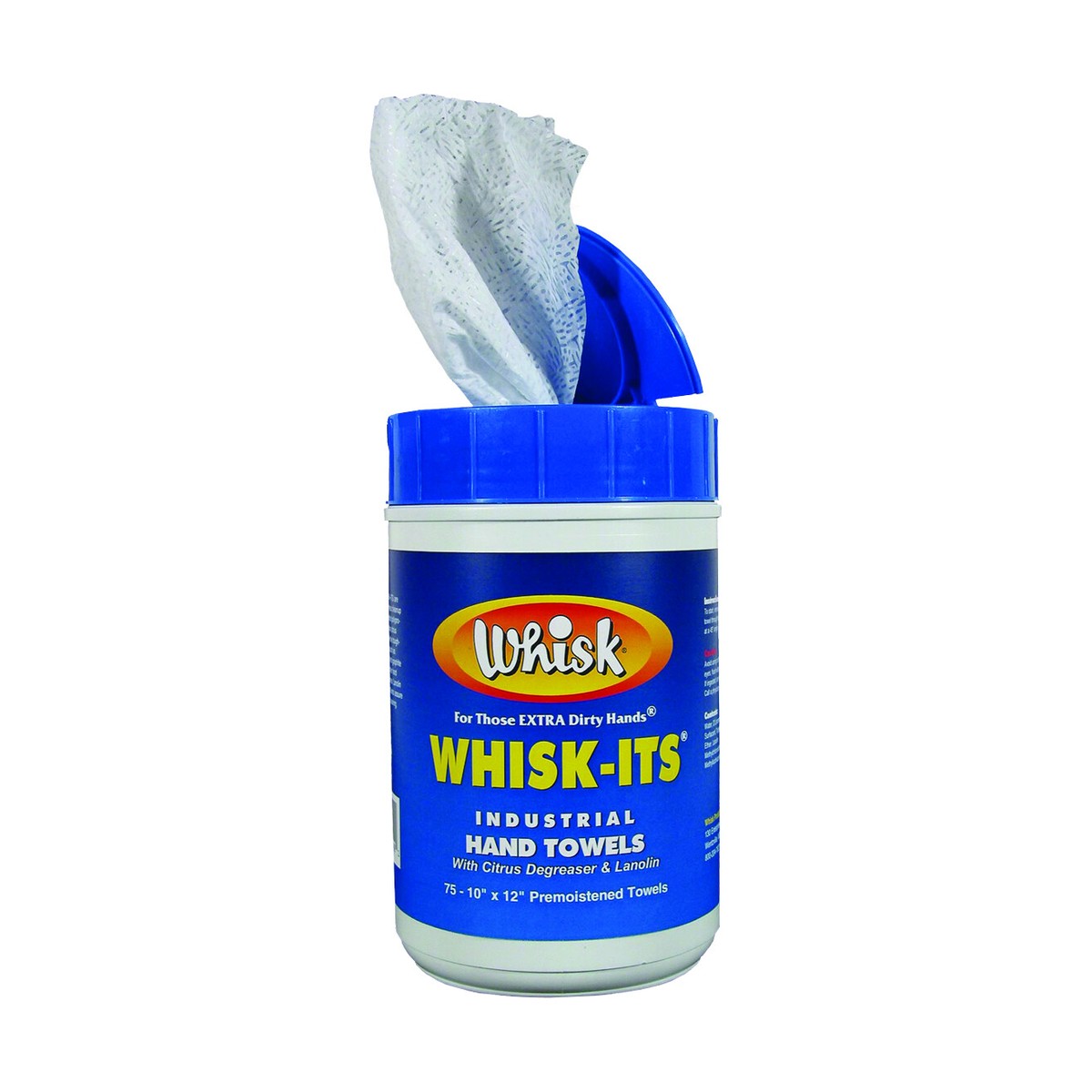 75 Towelettes Per Canister, 75 ct, case of 6